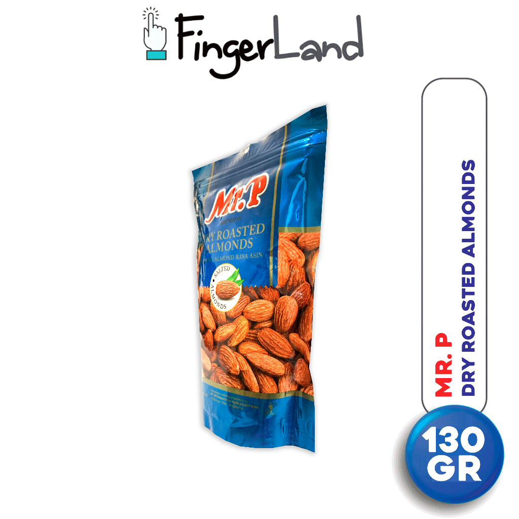 

MR. P Dry Roasted Almonds 130 gram Kacang Almond Panggang