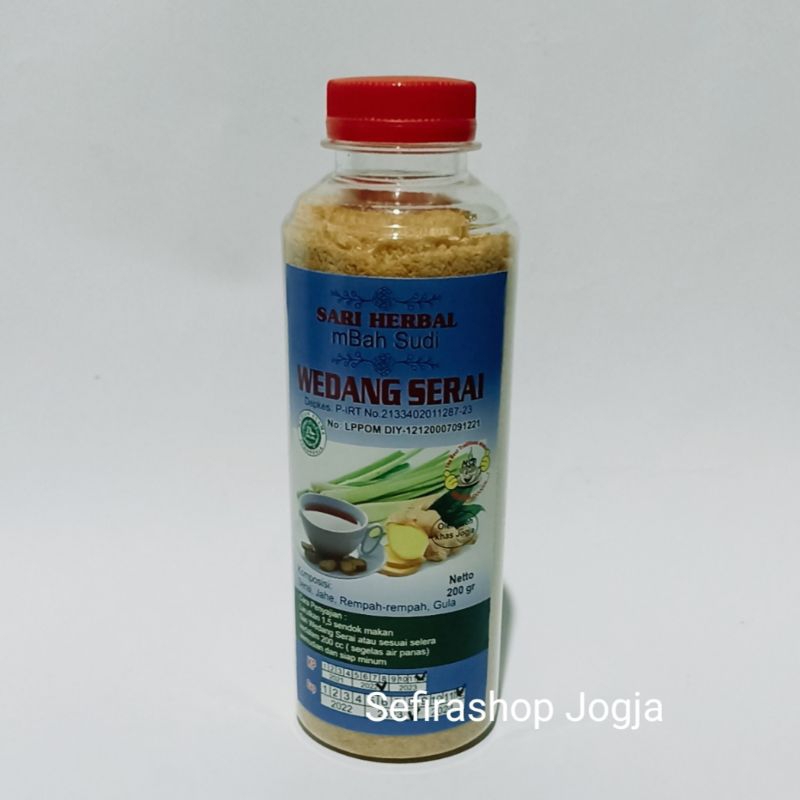 

Bubuk Wedang Sere 200 Gram Asli Mbah Sudi Imogiri / Minuman Herbal Tradisional Alami Siap Seduh