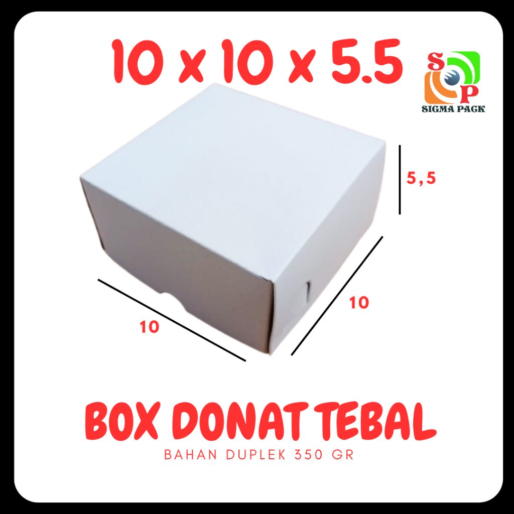 

Dus Donat 10x10x5,5 Tebal 350gr Kotak Donat Kue Donat Box Souvenir Kemasan BakpaoTebal