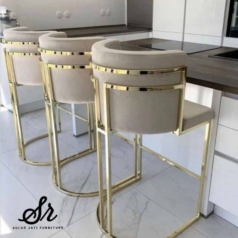 kursi bar kaki stainless