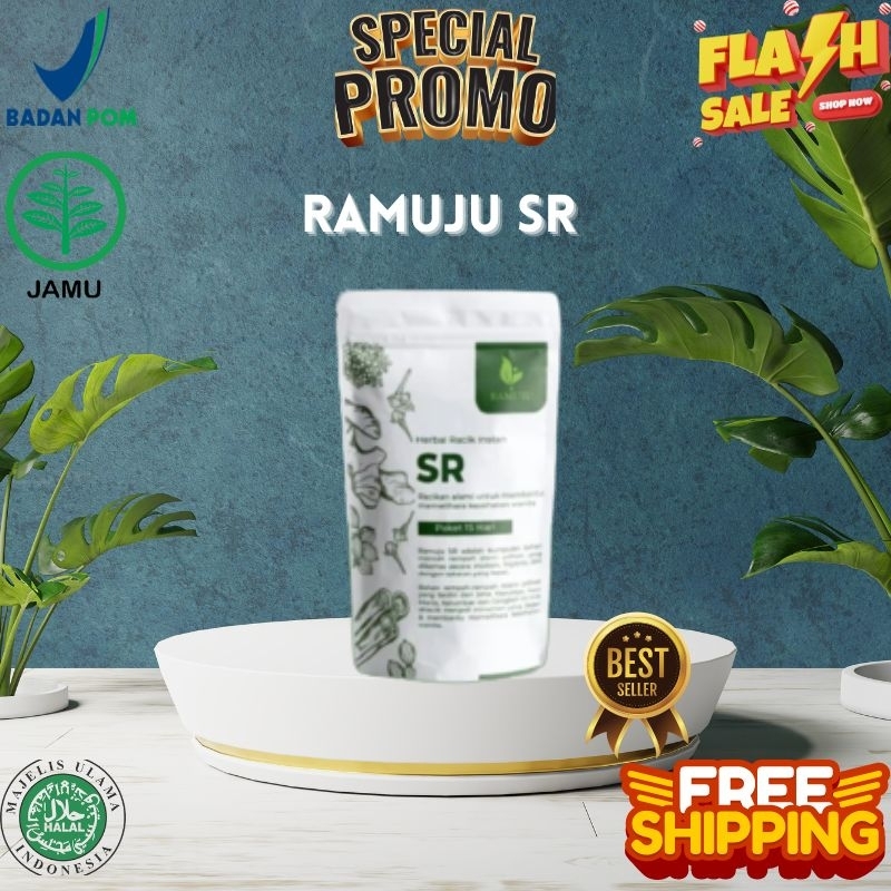 Ramuju Sr Teh Penyubur Kandungan Obat Promil Wanita Dan Membersihkan Rahim Alami Ori Bpom