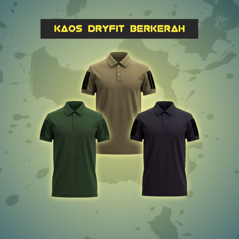 Kaos Dryfit Berkerah ✓ MURAH