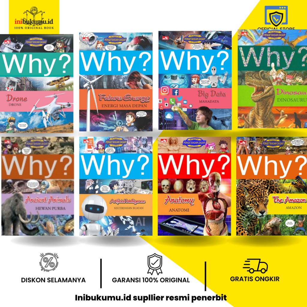WHY? FUTURE ENERGY, Drone, Dinosaurus, Big Data - Mahadata, Kecerdasan Buatan, Ancient Animals - Hew