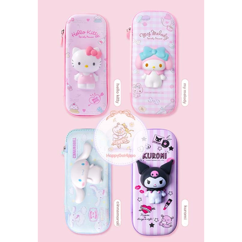 

Tempat Pensil Sanrio Squishy/ Tempat Pensil Sanrio HelloKitty/ MyMelody/ Cinnamoroll/ Kuromi