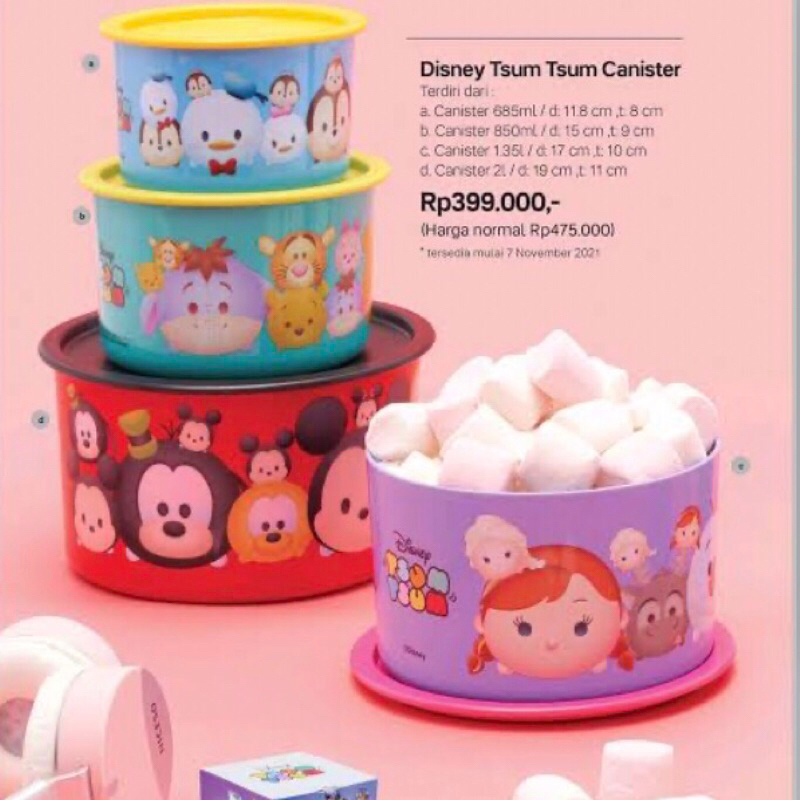 Terlaris Tsum Tsum Canister - Toples Tupperware