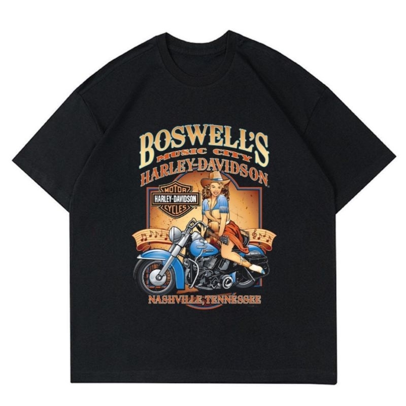 TSHIRT BOSWEELS HARLEY DAVIDSON | KAOS BOSWEELS HARLEY DAVIDSON