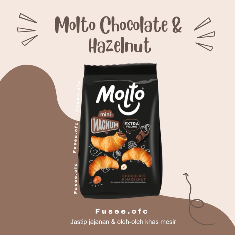 

Molto Magnum Mini Croissant / roti croissant / jajanan Mesir