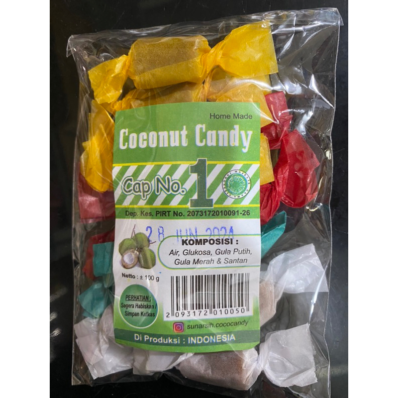 

permen Kelapa 100gr / permen jadul / kue jadul / kue Kelapa / Kelapa enak / permen enak / permen kelapa