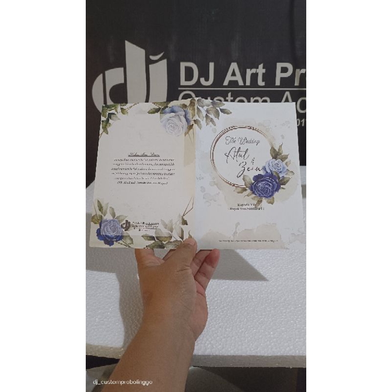 UNDANGAN PERNIKAHAN MINIMAL ORDER 50 PCS