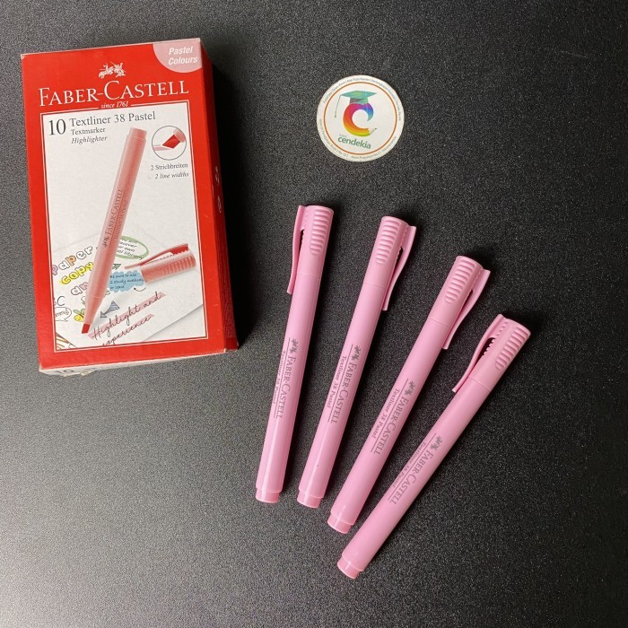 

Highlighter Textliner 38 Stabilo Faber Castell pastel Peony Pink