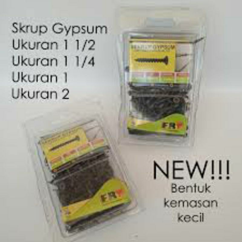 SKRUP GYPSUM FRT|SKRUP GYPSUM 1"|SKRUP GYPSUM 1 1/4"|SKRUP GYPSUM 1 1/2"| SKRUP GYPSUM 2"| SKRUP GYP