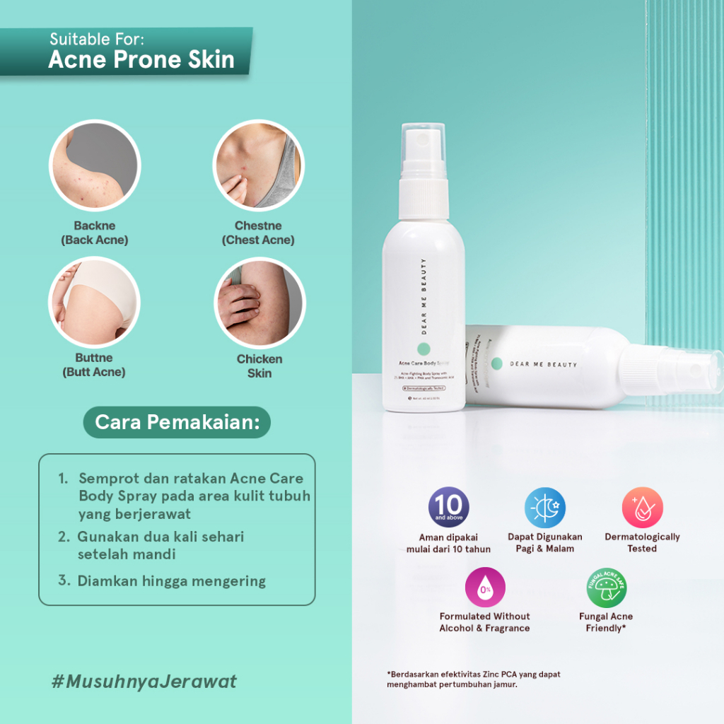DEAR ME BEAUTY ACNE CARE BODY SPRAY