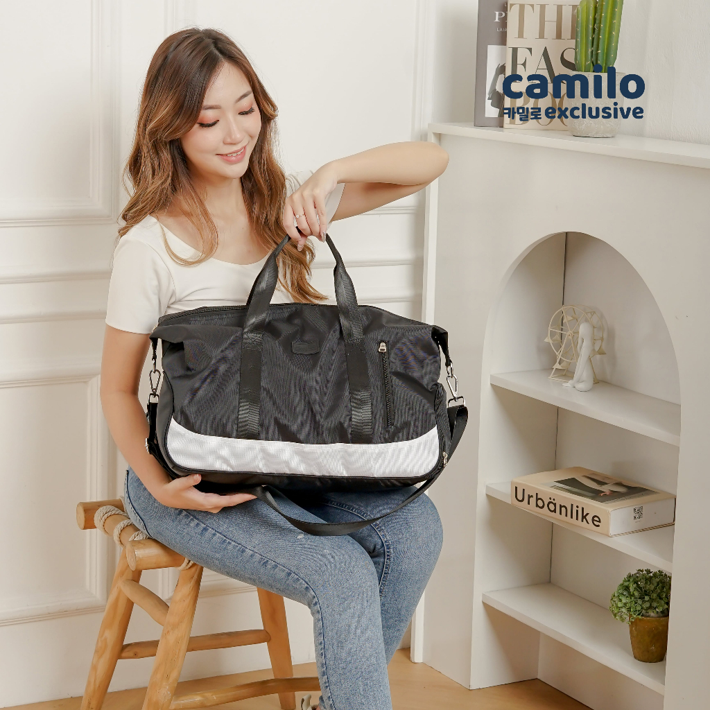 ☀RUMAH168☀ CAMILO T02 Tas Travel Untuk Gym Fitness Aerobic Tas Olahraga Duffel Bag Anti Air UNISEX