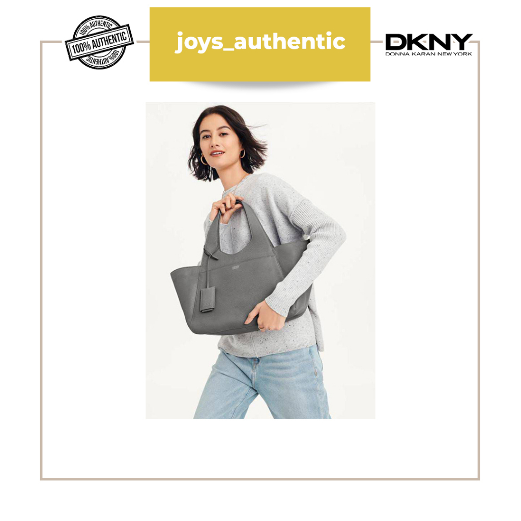 Tas wanita DKNY Effortless Tote Abu Grey woman bag authentic original