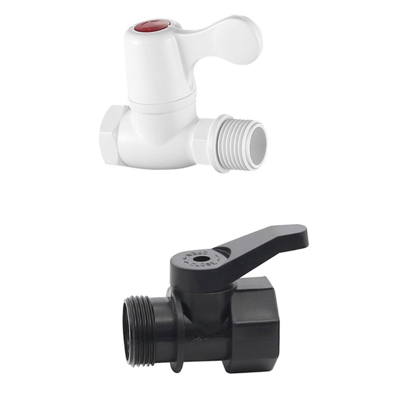 Stop kran pvc 1/2inch  3/4inch luar dalam / Ballvalve Kran konektor sock drat pipa 1/2inch 3/4inch /