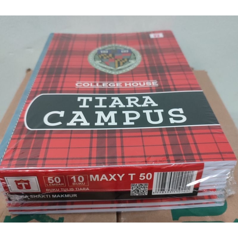 

Buku Tulis Tiara Campus 50 Lembar ukuran Boxy (Panjang)