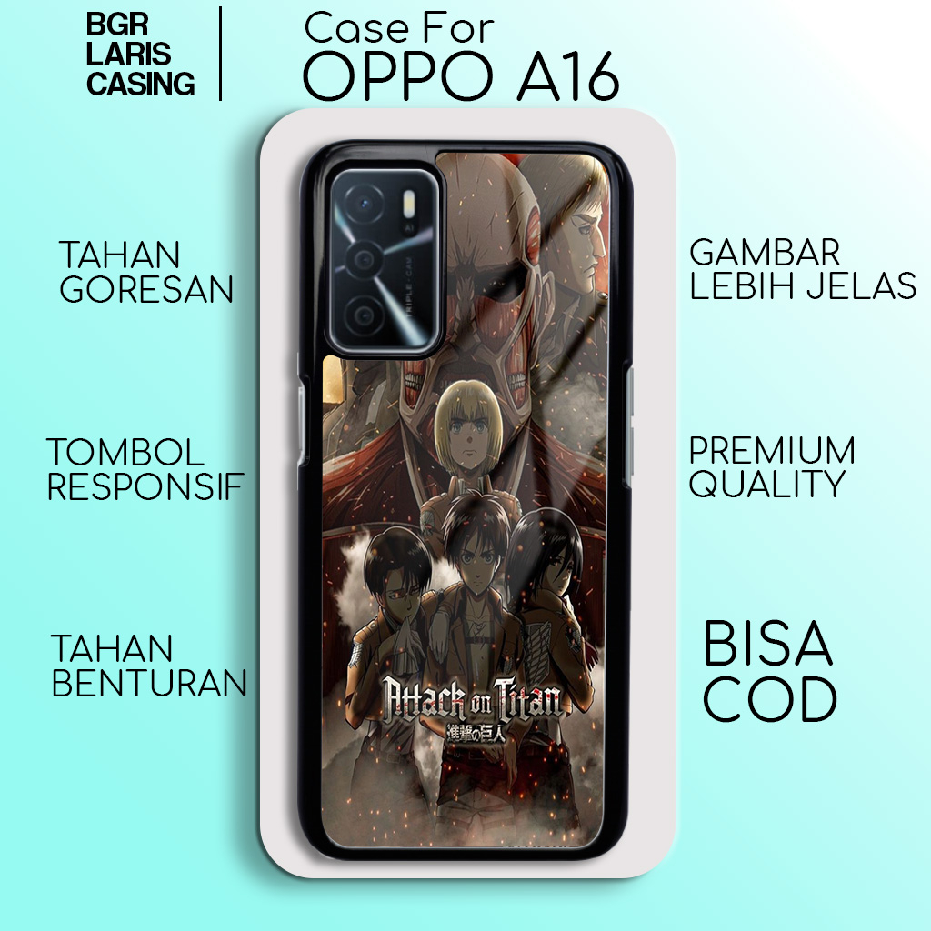 Case Oppo A16 [ AOT 05 ] Hardcase Softcase Premium Glossy Casing Hp Oppo A16