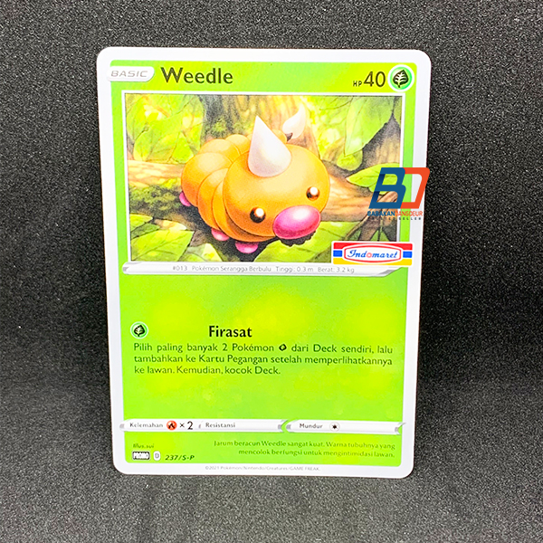 Kartu Pokemon TCG Indonesia Weedle Indomaret