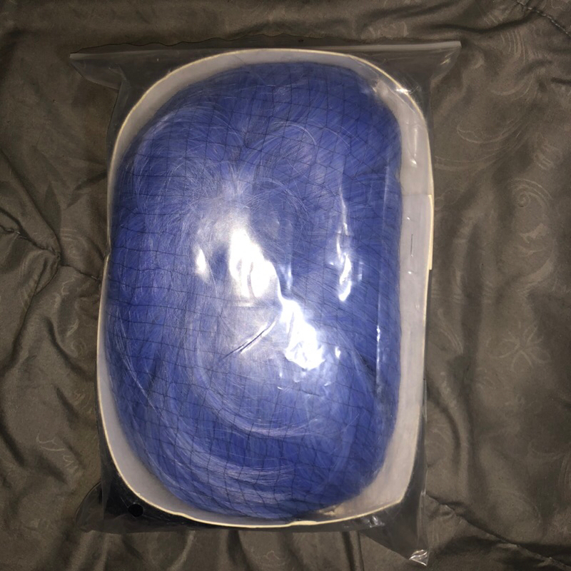 wig cosplay ganyu genshin impact cap sisir (manmei)