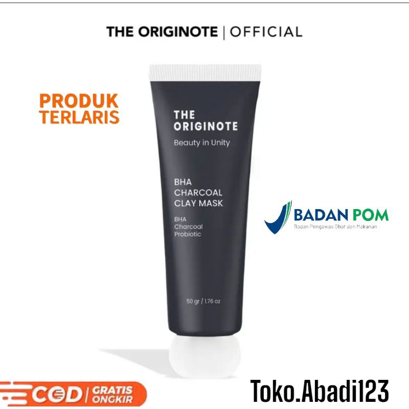 The Originote Charcoal Clay Mask | Masker Wajah Charcoal The Originote