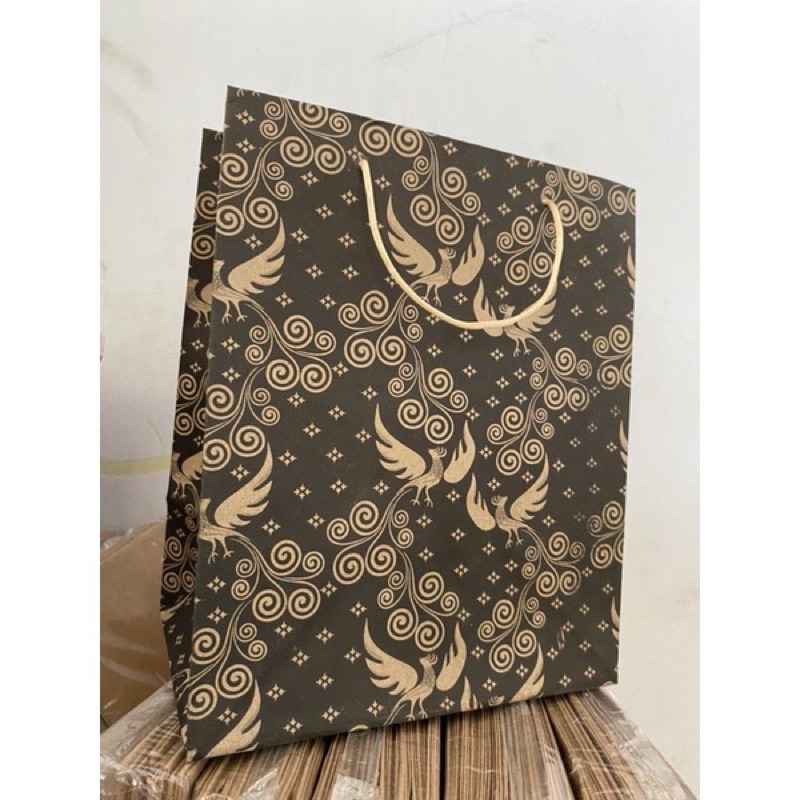

Paperbag motif hitam 18x12x22 (R5)