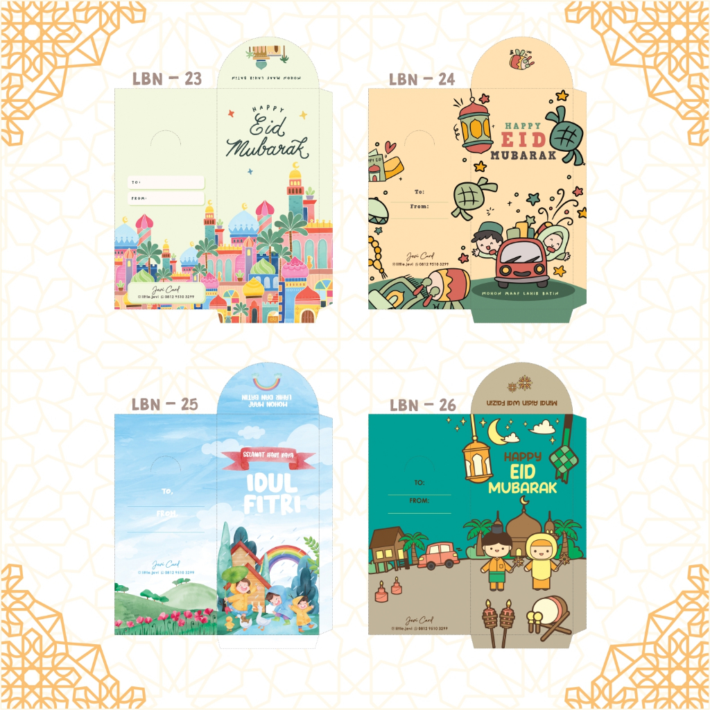 

[Part 5] Amplop Lebaran Panjang Tebal Premium Motif Anak Lucu isi 8 pcs