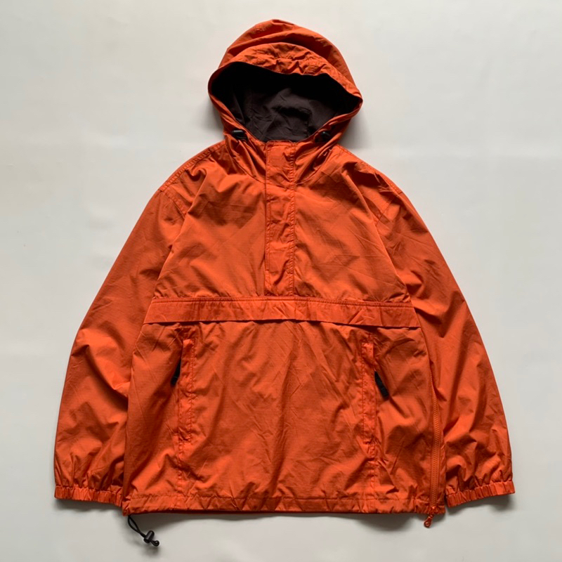 jaket cagoule uniqlo orange