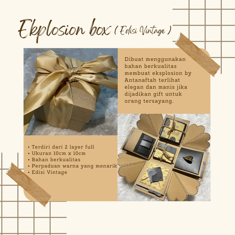 

Ekplosion Box / Scarpbook / Ekploding box / kado ultah unik