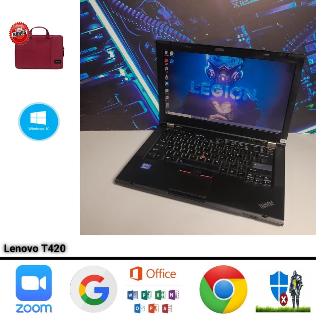 Laptop Lenovo Thinkpad T420 Intel Core i5 Gen 2 Ram 8 SSD 256 Graphics 3000 Windows 10 Siap Pakai