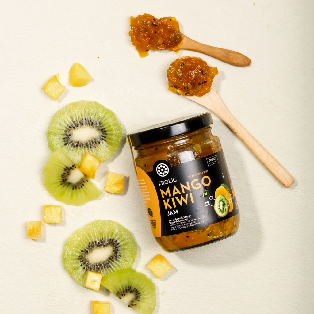 

Korzaln Frolic Mango Kiwi Jam - Selai Buah Kiwi Mangga