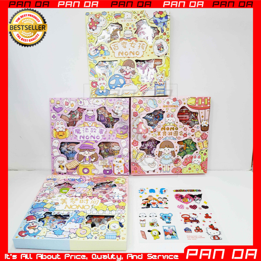 

Senmu Aesthetic Sticker Momo 2D Anti Air Pack 100PCS Waterproof 0326