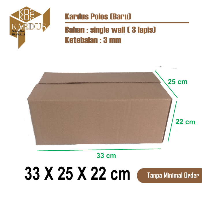 

Box aqua / Kardus packing polos / Kotak / Dus aqua 33x25x22