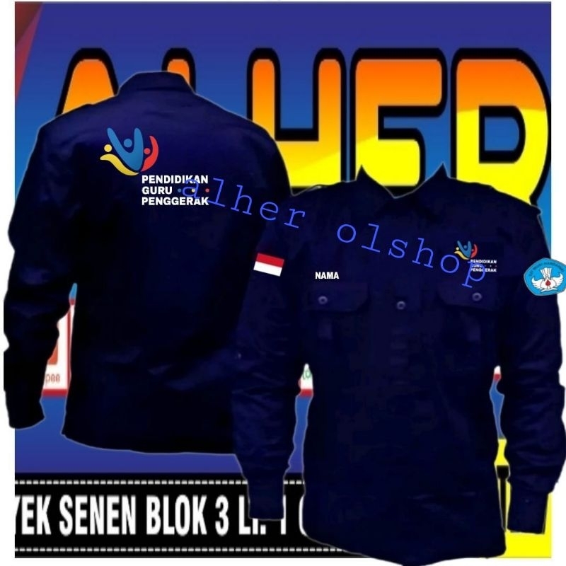 kemeja guru penggerak baju guru penggerak seragam guru penggerak Pdh guru penggerak kemeja kerja gur