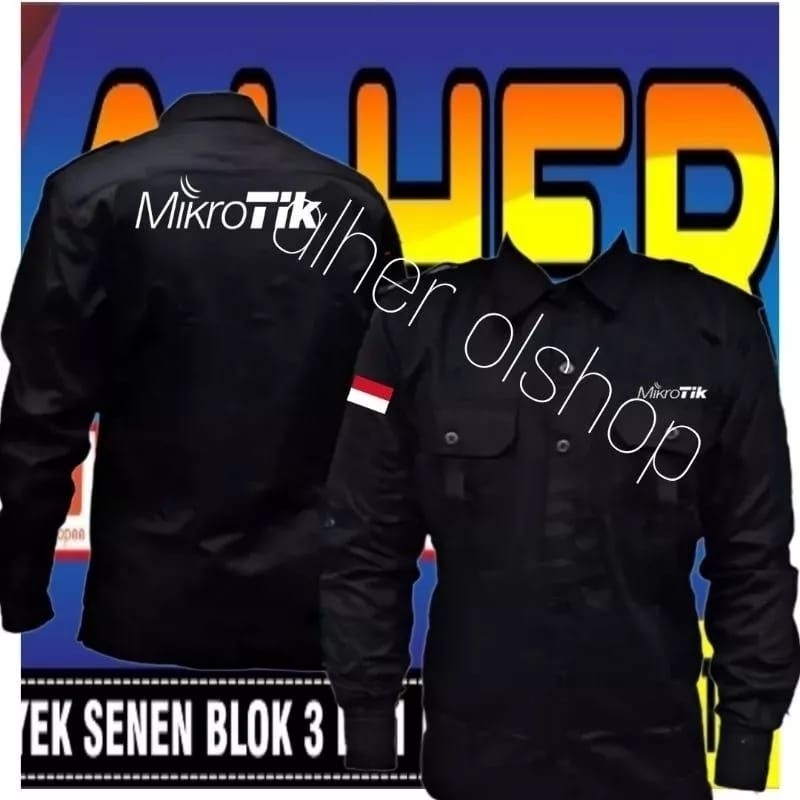 kemeja mikrotik network baju mikrotik seragam mikrotik Pdh mikrotik Pdl mikrotik kemeja kerja mikrot