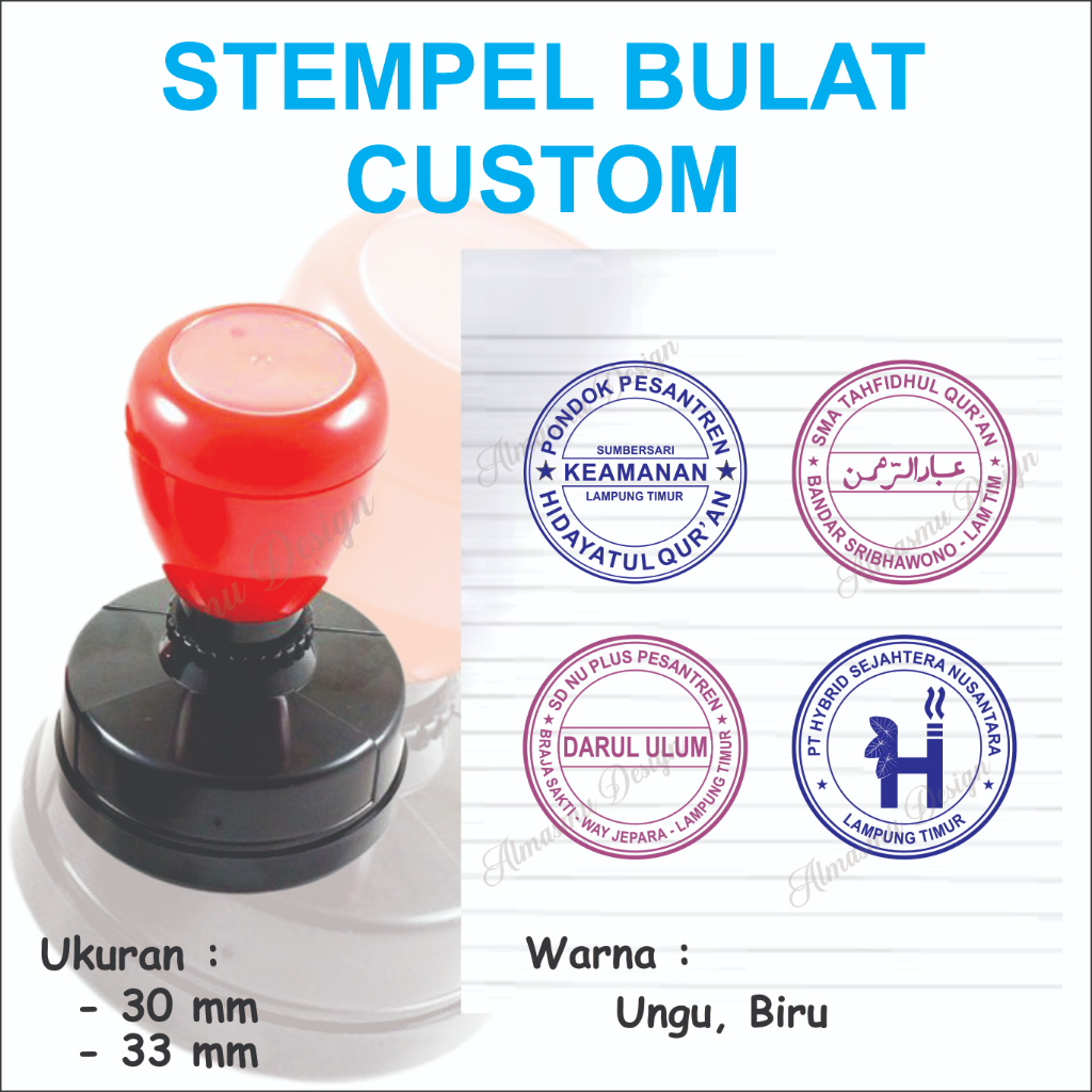 

STEMPEL FLASH BULAT KECIL 30 mm dan 33 mm