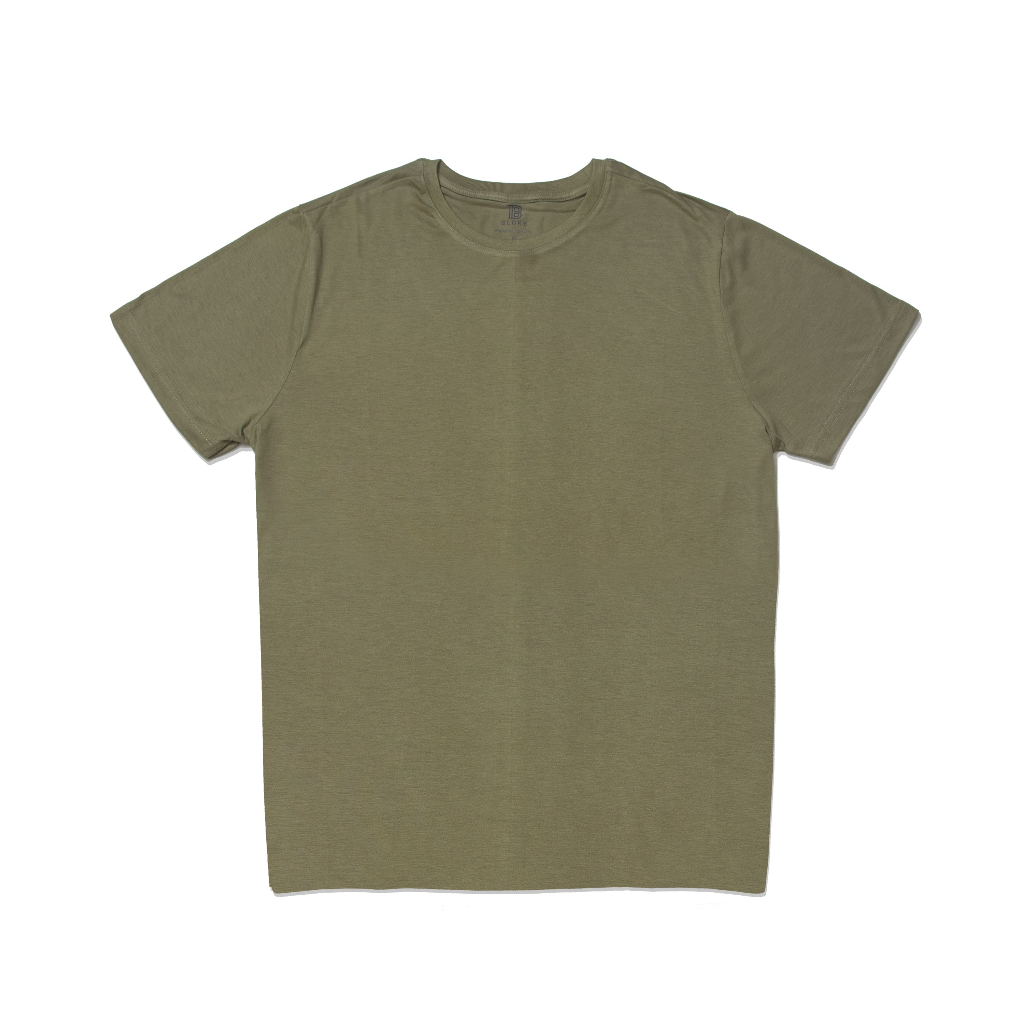 Bloke Kaos Polos Katun Bambu Olive Green