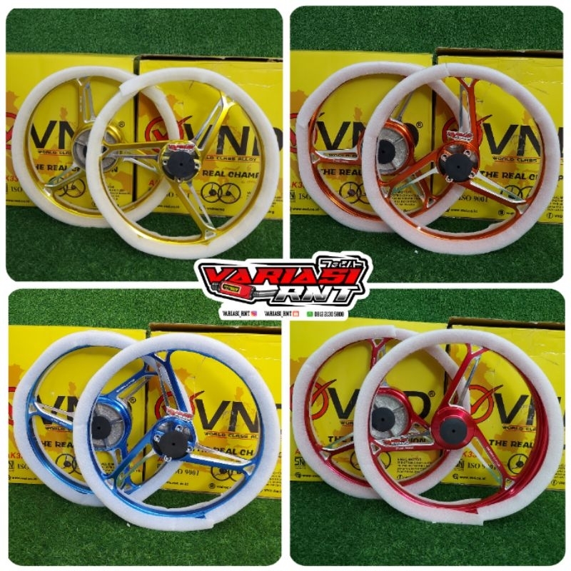 Velg VND AK33 Palang 3 MX , Fizr , Jupiter , Vega Uk 140 / 160 - 17 Enkei Biru , Merah , Kuning , Or