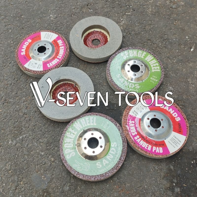 Gerinda poles marmer granit kaca mata gerinda sponge wheel bepel 4 inch