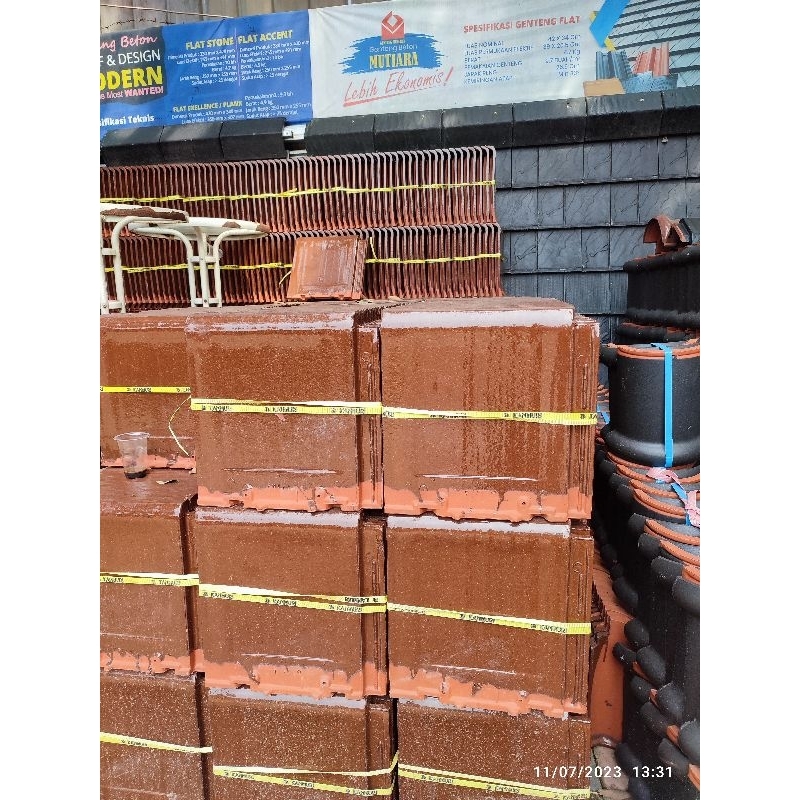 Genteng Keramik Flat Kanmuri Natural KW 1