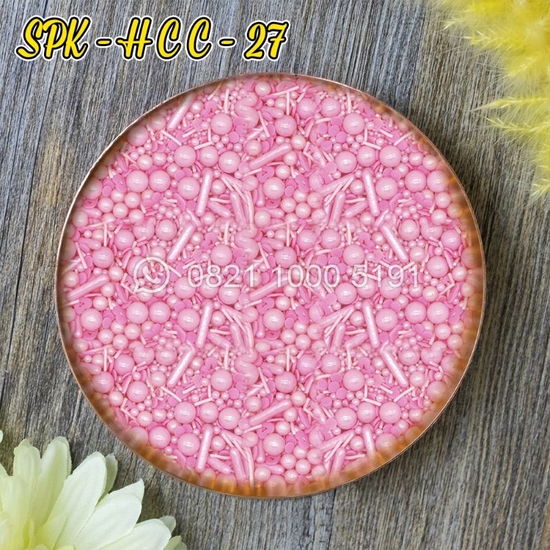 

SPK-HCC-27 SPRINKLES/SPRINKEL/MUTIARA CAKE PINK