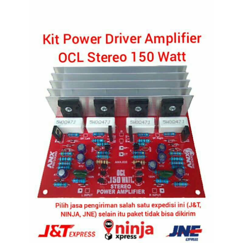 Kit Power Amplifier OCL 150 Watt Stereo
