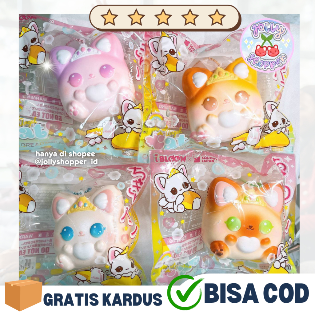 [READY STOCK] Ibloom Angel Cat Chigiri Squishy / LICENSED IBLOOM JEPANG