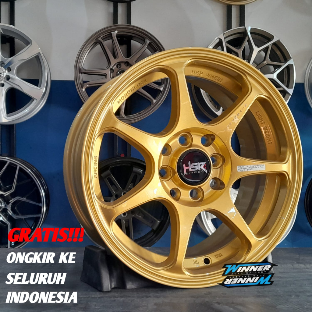 Velg Mobil Ring 15 HSR Sebunsuta Rata body - Velg Mobil Avanza Xenia Brio Agya