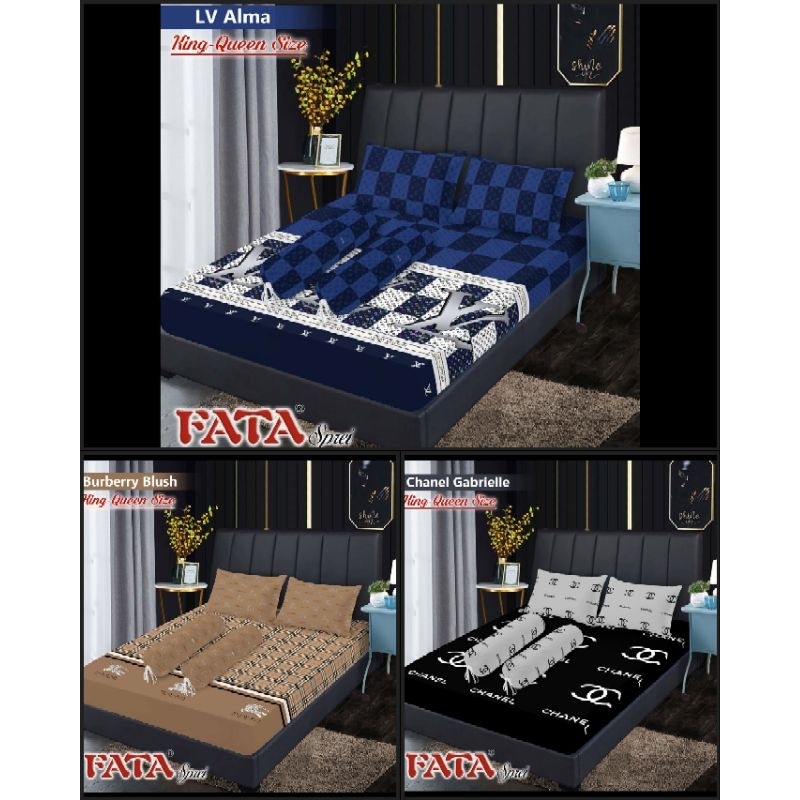 Sprei Fata Lv Alma/Burberry blush/Chanel gabrielle