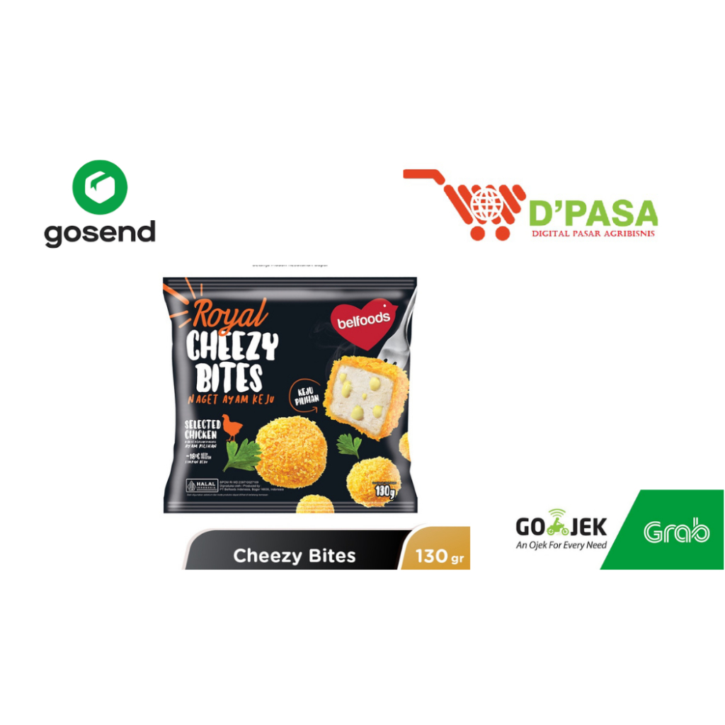 

KIRIM INSTAN Cheezy Bites Belfoods Royal 130gr Frozen