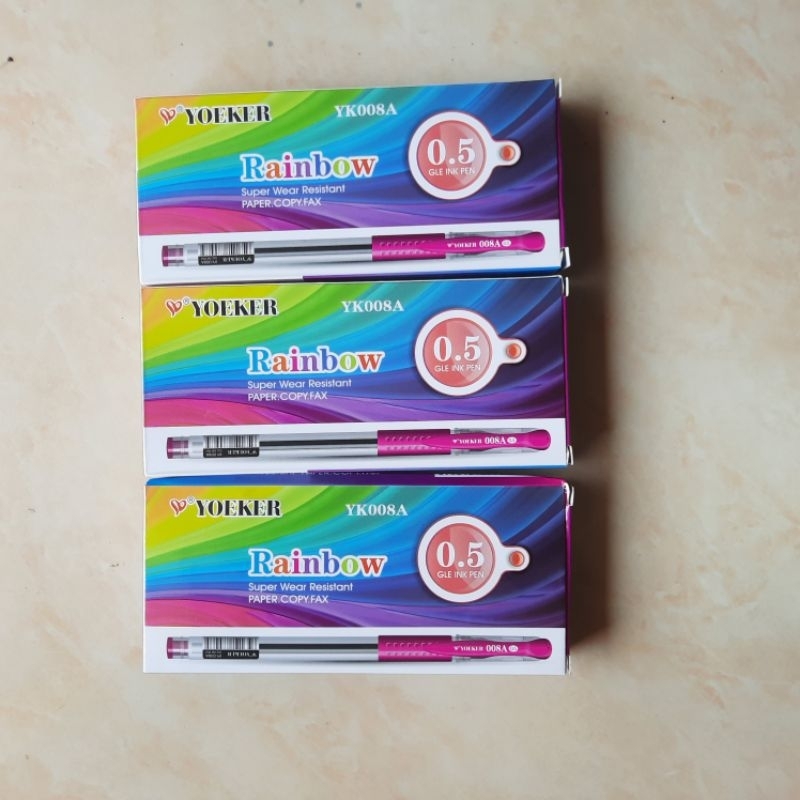

PULPEN YOEKER 008A GEL 0.5MM TINTA HITAM MURAH