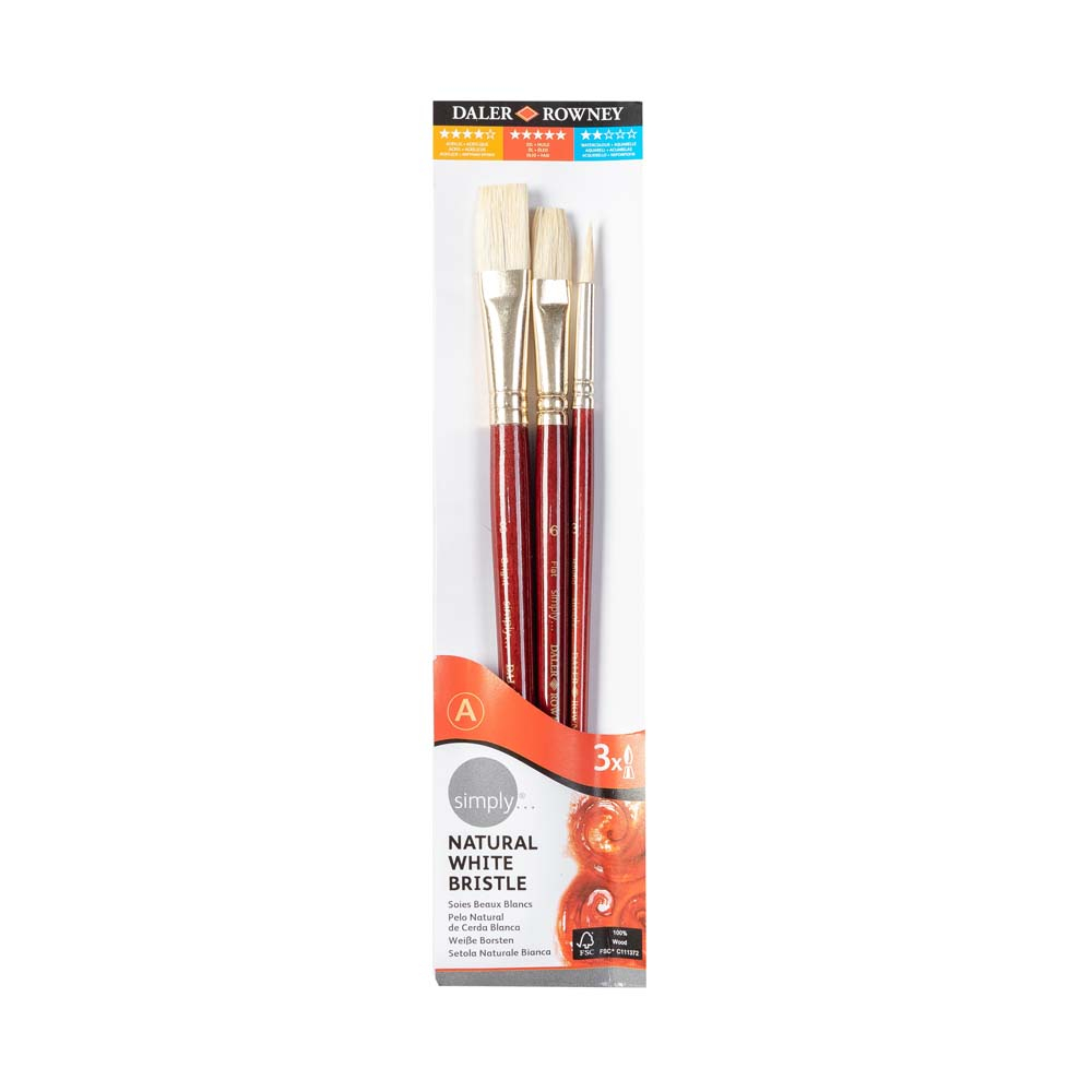 

Daler Rowney Simply Oil Bristle SH Brush Set 3pc #2