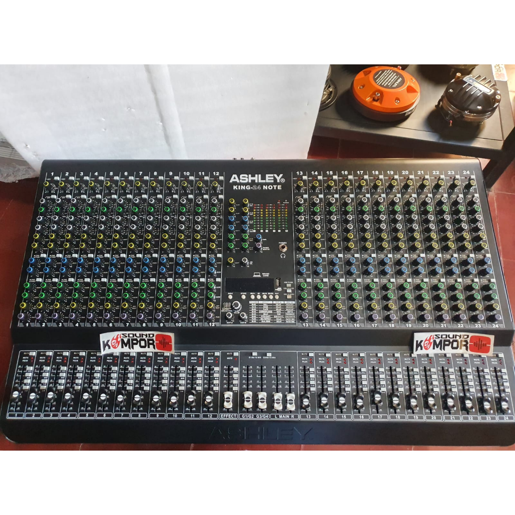 MIXER ASHLEY KING 24 NOTE 24 CHANNEL BLUETOOTH USB KING-24 NOTE KING24 NOTE