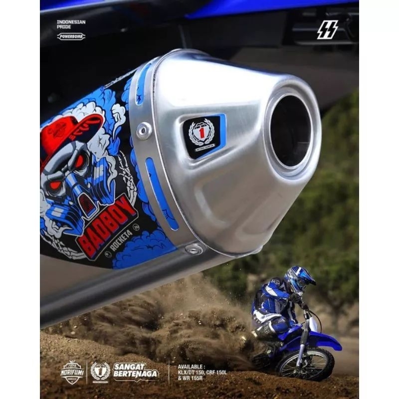Knalpot Racing Norifumi BadBoy KLX CRF WR PNP