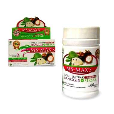 TERLARISS  Ms Maxs - Kapsul Extrak Kulit Manggis Dan Daun Sirsak